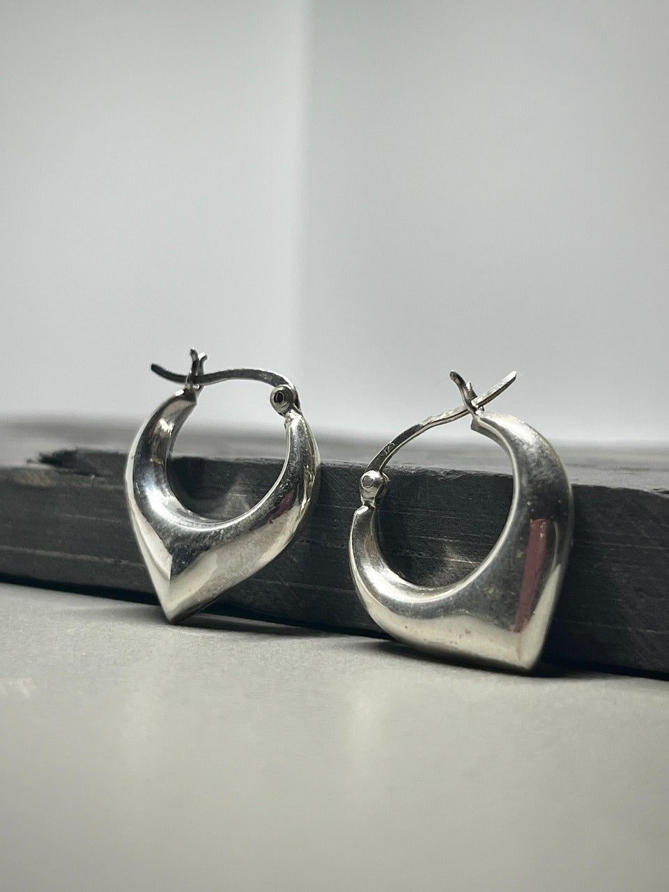 Silver Arc Earring