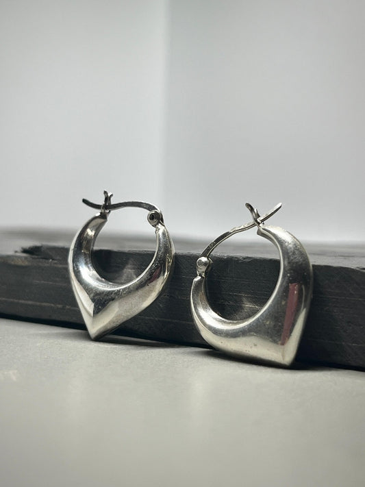 Silver Arc Earring