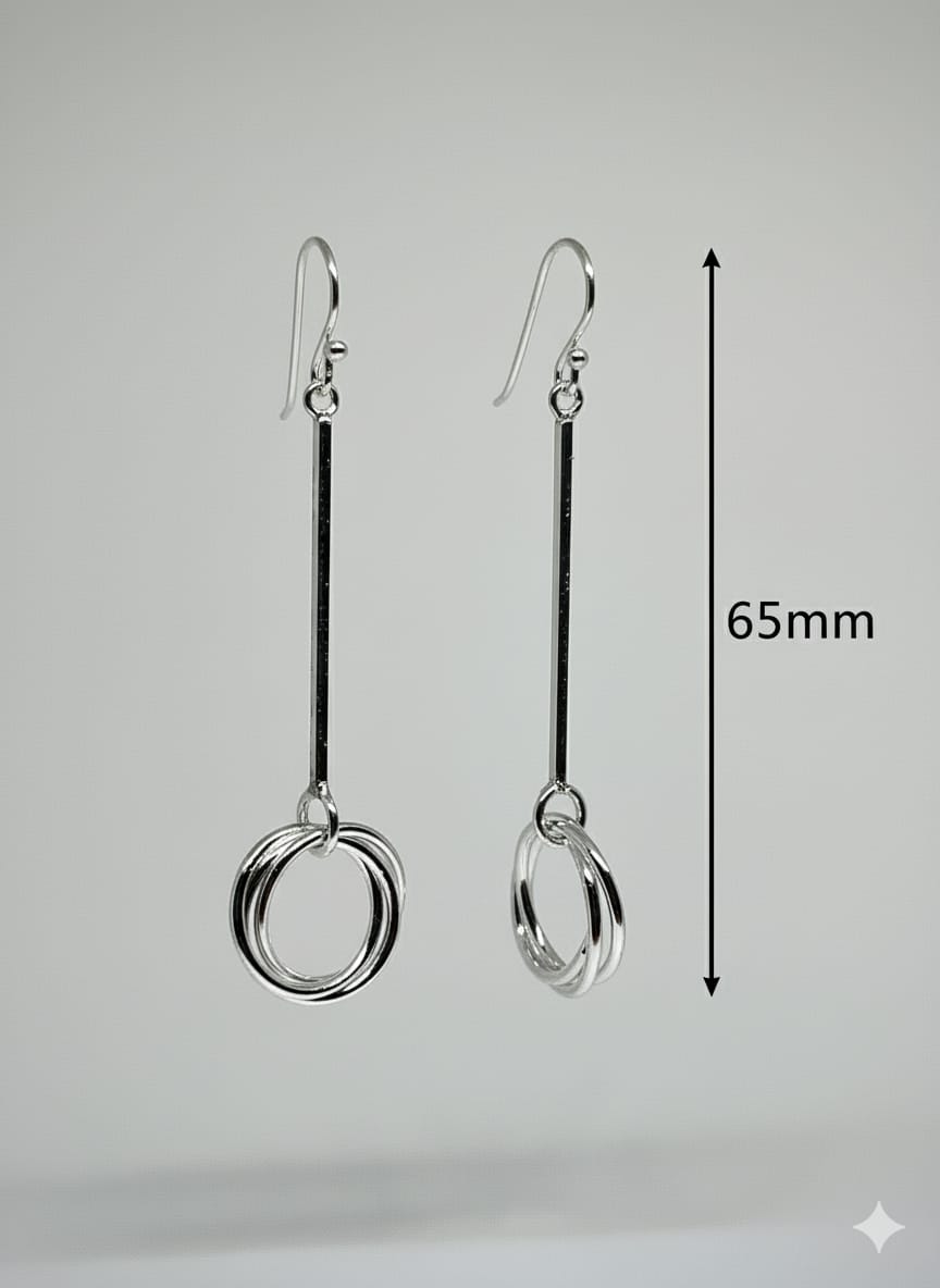Intertwined Drop Earring